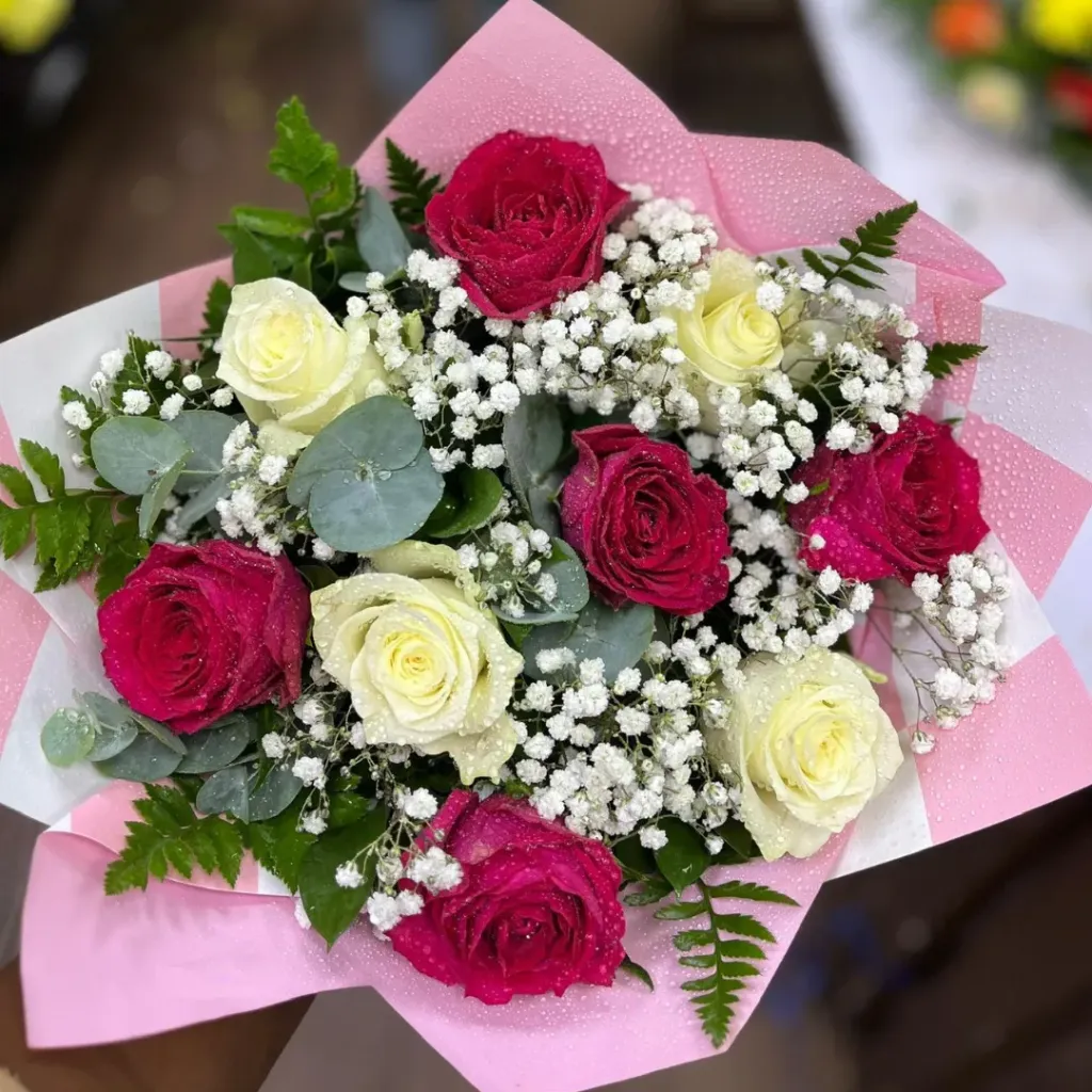 Bouquet - XXXS (Blanc/rouge)