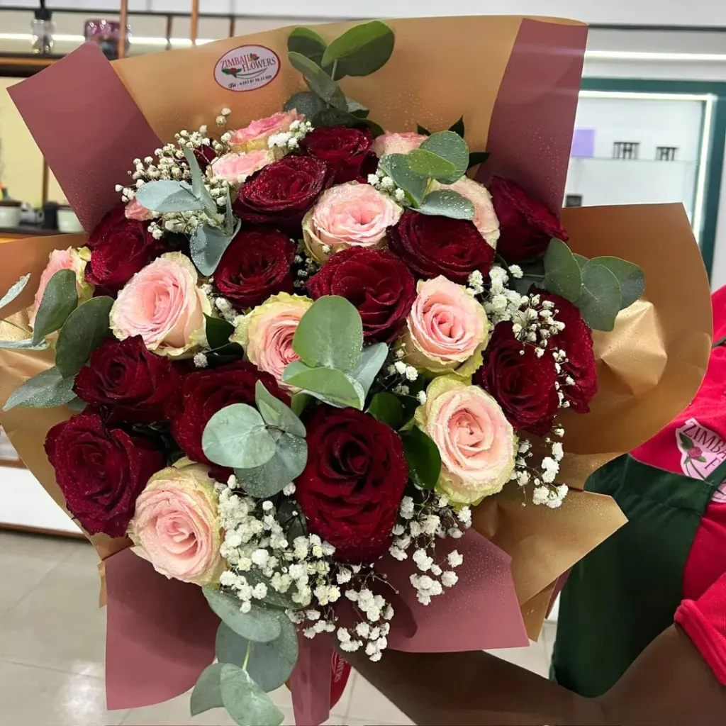 Bouquet - M (Blanc/rouge)