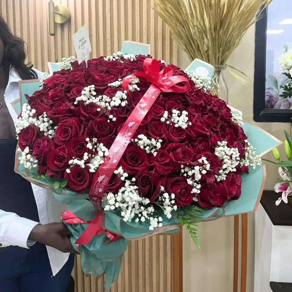 Bouquet - XL (Blanc/rouge)