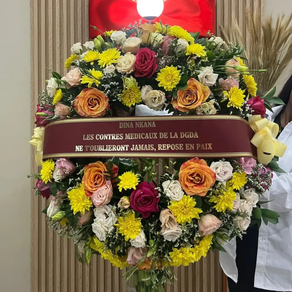 Couronne de fleurs - L (Jaune)